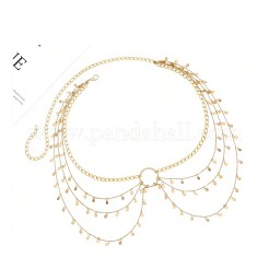 Bohemian Style Brass Disc Charm Multilayer Waist Belly Chains for Sexy Bikini&nbsp;FS-WGE1625-01