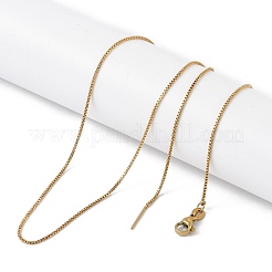 Ion Plating(IP) 201 Stainless Steel Chain Necklaces&nbsp;NJEW-P309-28G