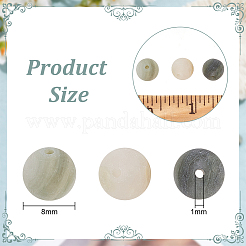 2 Strands Frosted Round Natural Green Rutilated Quartz Beads Strands&nbsp;G-OC0004-61A