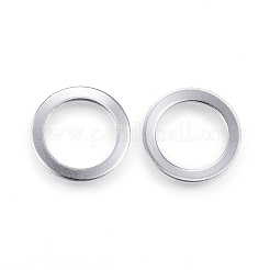 変色しない304ステンレススチール製リンクリング  ステンレス鋼色  15x1mm&nbsp;X-STAS-P108-07P