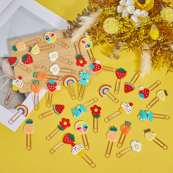 48Pcs 12 Styles Cute Silicone Paper Clips&nbsp;AJEW-ME0002-06