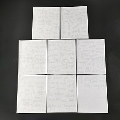 塩ビ粘着パントリーラベルステッカーセット  DIYスクラップブック用  防水性と耐油性  言葉  28x22x0.01cm  8個/セット&nbsp;LS-DIY-G036-03