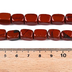 天然石レッドジャスパービーズ連売り  直方体の  11~12x8~10x8mm  穴：1.2mm  約33個/連  15.35''（39センチメートル）&nbsp;G-T138-87