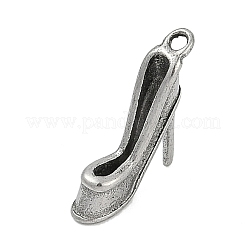 304ステンレスペンダント  ハイヒールシューズチャーム  アンティークシルバー  13.5x16x3.5mm  穴：1.4mm&nbsp;STAS-K291-05C-AS