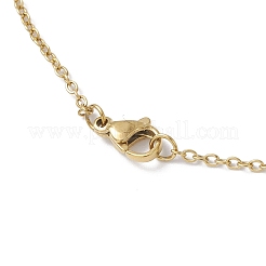 3Pcs 3 Colors Glass Seed Beaded Clover Pendant 304 Stainless Steel Cable Chain Necklaces for Women&nbsp;NJEW-MZ00128