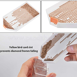 美容ツール  ミニ化粧ブラシを含む  レーザー加工プラスチック製再封可能袋とPPダイヤモンドトレイ  ホワイト  40x35x4mm  2個/袋&nbsp;MRMJ-GA0001-10