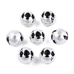 Halloween Opaque ABS Plastic Imitation Pearl Enamel Beads&nbsp;KY-G020-01G