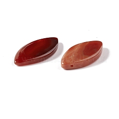 天然赤瑪瑙のペンダント  馬の目  30.5~42.5x15~19.5x5~6.5mm  穴：0.8~0.9mm&nbsp;G-B030-10A