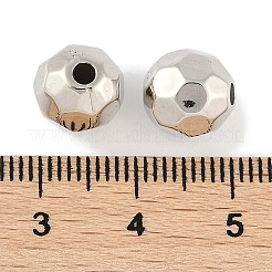 CCBプラスチックビーズ  ラウンド  多面カット  9.5x9mm  穴：2mm&nbsp;ALUM-U001-01B-04