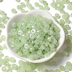 Imitation Jade & Luster Glass Seed Beads&nbsp;SEED-E001-J3x6mm-A03