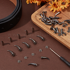 30Pcs Alloy Spikes Screwback Studs&nbsp;FIND-GF0009-56B