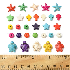 100Pcs 6 Styles Synthetic Turquoise Beads Sets&nbsp;TURQ-FS0001-05