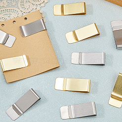 12Pcs 2 Colors Stainless Steel Money Clips&nbsp;AJEW-CP0008-89