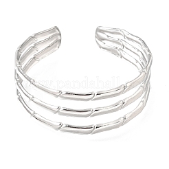 21mm 304ステンレススチール製 3連カフバングル（女性用）  変色なし  ステンレス鋼色  内径：2.05インチ（5.2cm）&nbsp;SA-CBAB767-27P