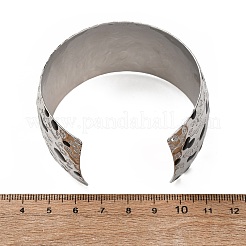 Hammered Brass Enamel Cuff Bangles&nbsp;BJEW-A163-05P