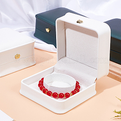 Square PU Leather Bracelet Box&nbsp;LBOX-WH0002-074A