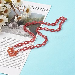 Acrylic Cable Chain Necklace Sets&nbsp;NJEW-JN03635