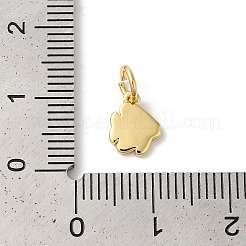 ラックメッキ真鍮エナメルチャーム  丸カン付き  長持ちメッキ  カドミウムフリー＆鉛フリー  魚のチャーム  18KGP本金メッキ  ティール  12x7x1mm  穴：3mm&nbsp;KK-Z056-49G