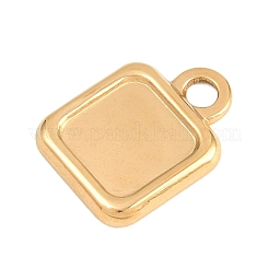 304 Stainless Steel Pendant Cabochon Settings&nbsp;STAS-D264-08A-G