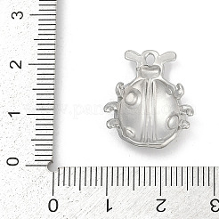 304ステンレスペンダント  変色防止  てんとう虫のチャーム  ステンレス鋼色  20x17x3.5mm  穴：1.5mm&nbsp;STAS-Q350-18P
