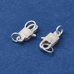 925スターリングシルバーカニカン  スタンプ925つでロック  銀  14x7x3mm&nbsp;STER-D006-19S