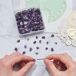 Natural Amethyst Chip Beads&nbsp;G-CJ0001-23