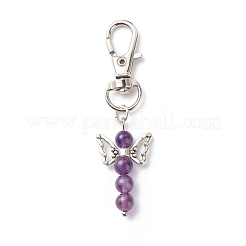 Gemstone Beaded Angel Pendant Decoration&nbsp;HJEW-JM00759