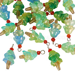 20Pcs 4 Styles Glass Ice Cream Pendants&nbsp;PALLOY-TAC0242-02