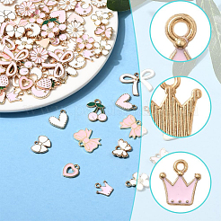 80Pcs 20 Styles Alloy Enamel Pendants&nbsp;ENAM-SC0007-07