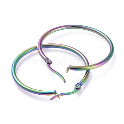 304 Stainless Steel Big Hoop Earrings&nbsp;X-EJEW-G260-02K-M