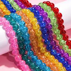 Mixed Crackle Glass Bead Strands&nbsp;GGC10mm