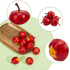 20Pcs Plastic Apple Display Decorations&nbsp;DJEW-GF0001-96