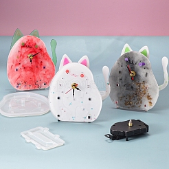 Cat Shape Alarm Clock Ornament DIY Silicone Mold&nbsp;PW-WG44451-01