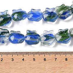 Inner Flower Handmade Lampwork Beads Strands&nbsp;LA-CBA3F7A-01D