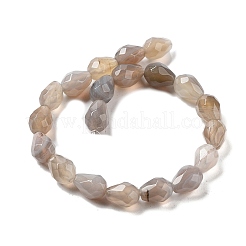 Natural Grey Agate Beads Strands&nbsp;G-P520-B08-01