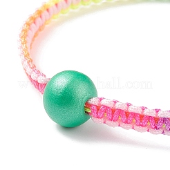 5Pcs 5Pcs Natural Wood Round Braided Bead Bracelets Set&nbsp;BJEW-JB08807