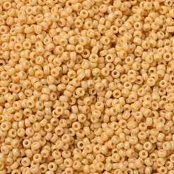 MIYUKIラウンドロカイユビーズ  日本製シードビーズ  11/0  （rr4452)デュラコート染め不透明バナナ  2x1.3mm  穴：0.8mm  約50000個/ポンド&nbsp;SEED-G007-RR4452