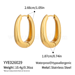 304 Stainless Steel Hoop Earrings for Women&nbsp;DK7227
