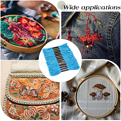 綿かぎ針編み糸  刺繍糸  レース手編み用の糸  藤紫色  1.4mm  約8.20ヤード（7.5m）/かせ  15 かせ/セット&nbsp;OCOR-CY0004-39D