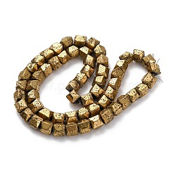 Electroplated Natural Lava Rock Beads Strands&nbsp;G-A256-D01-01G