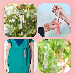 100Pcs 10 Colors Polyester Tassel Decorations&nbsp;OCOR-YW0001-21