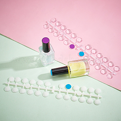 2 Sets 2 Colors Plastic False Nail Tips Color Chart&nbsp;MRMJ-PH0001-62
