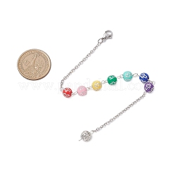 Acrylic Round with Cross Dowsing Pendulums&nbsp;PALLOY-JF02917