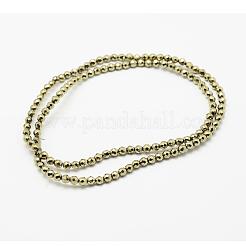 Round Non-magnetic Synthetic Hematite Beads Strands&nbsp;G-D617-2mm-27