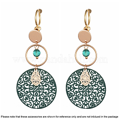 Brass Clip-on Earring Converters Findings&nbsp;KK-T038-243G