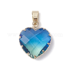 Gradient Color K9 Glass Imitation Tourmaline Pendants&nbsp;PALLOY-JF03453