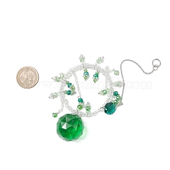 Glass Teardrop Hanging Suncatchers&nbsp;HJEW-TA00413-01