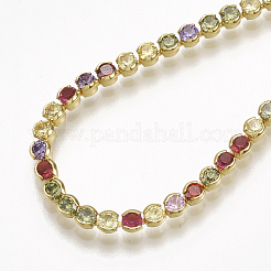 Adjustable Brass Cubic Zirconia(Random Mixed Color) Slider Bracelets&nbsp;BJEW-S141-02