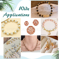 60Pcs 3 Styles Hollow Brass Beads&nbsp;KK-PH0015-09