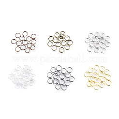 アイアンスプリットリング  ダブルループ丸カン  ミックスカラー  6x1.4mm  内径：5.3mm  6色  約4750個/500g&nbsp;IFIN-JQ0001-04-6mm